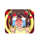 わらう女子2（個別スタンプ：1）