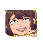 わらう女子2（個別スタンプ：5）