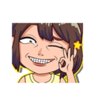 わらう女子2（個別スタンプ：6）