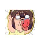 わらう女子2（個別スタンプ：17）