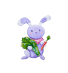 Muni the Gray Bunny ムニ・グレーのうさぎ（個別スタンプ：2）