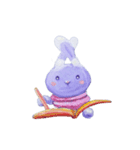 Muni the Gray Bunny ムニ・グレーのうさぎ（個別スタンプ：7）