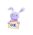 Muni the Gray Bunny ムニ・グレーのうさぎ（個別スタンプ：13）