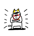 デカ文字好き ベビメンタルCAT（個別スタンプ：4）