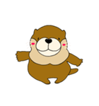 コツメカワウソのるんるん（個別スタンプ：1）