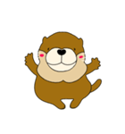 コツメカワウソのるんるん（個別スタンプ：2）