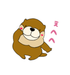 コツメカワウソのるんるん（個別スタンプ：4）