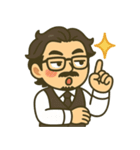 紳士カワおじスタンプ（個別スタンプ：18）