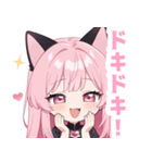 ラブリーキャットガールスタンプ（個別スタンプ：35）