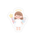 毎日使える♡天使の日常〈アレンジ用〉（個別スタンプ：4）