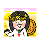 【あまてらすさん】ゆるゆる明るい神様 18（個別スタンプ：3）