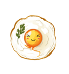 カワイイ目玉焼きスタンプ（個別スタンプ：21）
