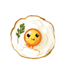 カワイイ目玉焼きスタンプ（個別スタンプ：22）