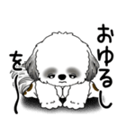B＆Wシーズー 「飛び出す」面倒くさいの...（個別スタンプ：14）