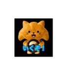 動くクロワッにゃん 3D -2（個別スタンプ：5）