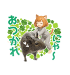 デグー大好き！ニートにゃ猫耳妖精（個別スタンプ：4）