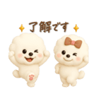 ビションフリーゼ毎日使える♪丁寧⭐︎立体（個別スタンプ：8）