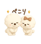 ビションフリーゼ毎日使える♪丁寧⭐︎立体（個別スタンプ：9）