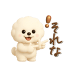 ビションフリーゼ毎日使える♪丁寧⭐︎立体（個別スタンプ：21）