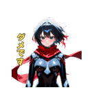 黒革ライダー美女スタンプ（個別スタンプ：12）