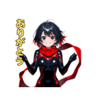 黒革ライダー美女スタンプ（個別スタンプ：13）