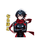 黒革ライダー美女スタンプ（個別スタンプ：27）
