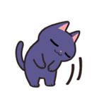 毎日使える使いやすい猫【紫カラー】（個別スタンプ：8）
