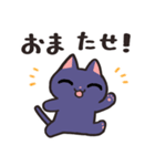 毎日使える使いやすい猫【紫カラー】（個別スタンプ：29）