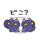 毎日使える使いやすい猫【紫カラー】（個別スタンプ：30）