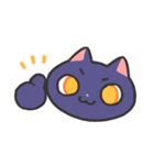 毎日使える使いやすい猫【紫カラー】（個別スタンプ：38）