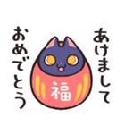 毎日使える使いやすい猫【紫カラー】（個別スタンプ：40）