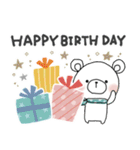 毎日使える＊しろくまサン＊優しい色＊（個別スタンプ：24）