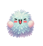 ちびカワブルーモンスター（個別スタンプ：10）