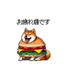 柴犬バーガー シバーガー な太っちょ柴犬（個別スタンプ：13）
