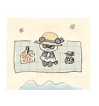 「ぱんつぱんだ」と「かめろんぱん」②夏（個別スタンプ：4）