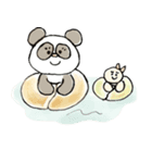 「ぱんつぱんだ」と「かめろんぱん」②夏（個別スタンプ：5）