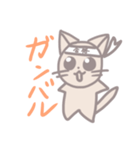 【勉強用】ゆるふわ猫スタンプ（個別スタンプ：6）