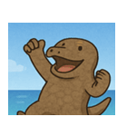海のコモドドラゴン@SFW（個別スタンプ：1）