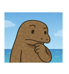 海のコモドドラゴン@SFW（個別スタンプ：3）