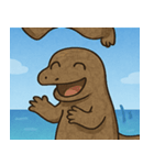 海のコモドドラゴン@SFW（個別スタンプ：11）