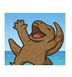 海のコモドドラゴン@SFW（個別スタンプ：23）