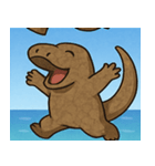 海のコモドドラゴン@SFW（個別スタンプ：27）