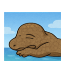 海のコモドドラゴン@SFW（個別スタンプ：28）