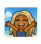 海のヤマンバギャル@SFW（個別スタンプ：1）