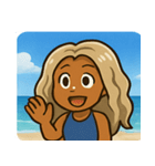 海のヤマンバギャル@SFW（個別スタンプ：9）