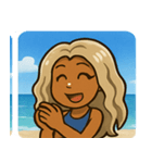 海のヤマンバギャル@SFW（個別スタンプ：10）