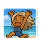 海のヤマンバギャル@SFW（個別スタンプ：11）