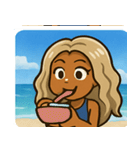 海のヤマンバギャル@SFW（個別スタンプ：13）