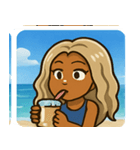 海のヤマンバギャル@SFW（個別スタンプ：14）