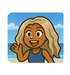 海のヤマンバギャル@SFW（個別スタンプ：17）